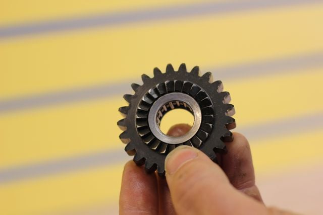 worn washer in the gear