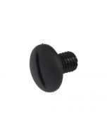Nylon Slot Mushroom Head Screw M6 x 10mm - Black