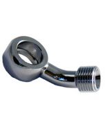 M10 45Deg Banjo to 1/8 BSP - Chrome