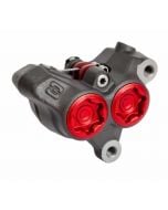 Braktec Monoblock 4 Pot Calliper - Black / Red