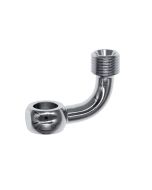 M8 90Deg Banjo to 1/8 BSP - Chrome