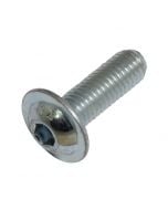 M8 x 25mm Socket Flange Button Head Allen Screw - Zinc