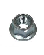 M10 Fine Plain Flange Locking Nut BZP