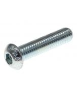 M8 x 35mm Socket Button Head Allen Screw - Zinc