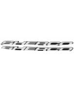 Sherco Airbox Stickers - Sherco in White - 2012