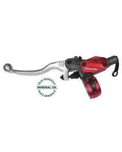 Braktec Clutch Master Cylinder Hinged - Mineral - Red - Short lever