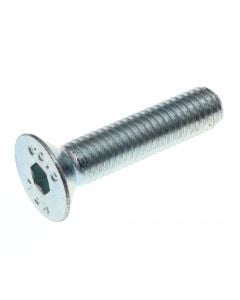 M8 x 35mm - Socket Countersunk Head Allen Screw - Zinc 