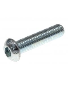 M8 x 35mm Socket Button Head Allen Screw - Zinc 