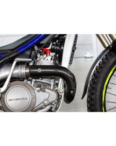 2M Carbon Parts - Front Pipe Guard -  Sherco / Scorpa 2023 on