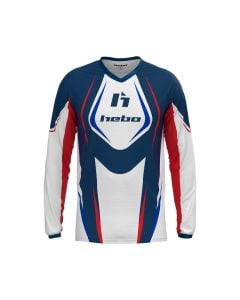 Hebo - Pro Classic Trial Jersey - Blue/White - Medium (Clearance 30% Off)
