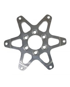 Oset Sprocket adaptor - bolted, silver.  For 24.0 Racing Jr and 24.0 Racing