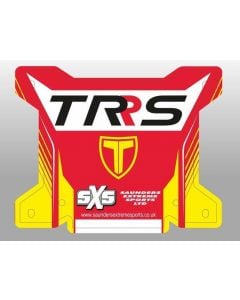 SXS TRS Front Number Board Red