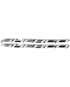 Sherco Airbox Stickers - Sherco in White - 2012