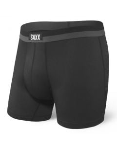 Saxx Mens Boxer Shorts - Black - Sport Mesh