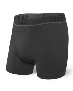 Saxx Mens Boxer Shorts - Blackout - Kinetic HD Semi Compression