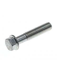 M6 x 30mm - Hex Flanged Head Bolt - Zinc